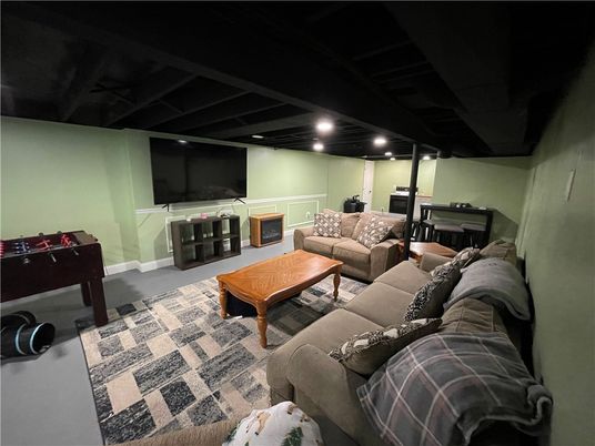 Interior, Living room, Recessed Lighting
