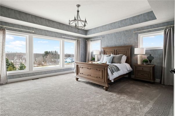 Bedroom, Chandelier, Interior