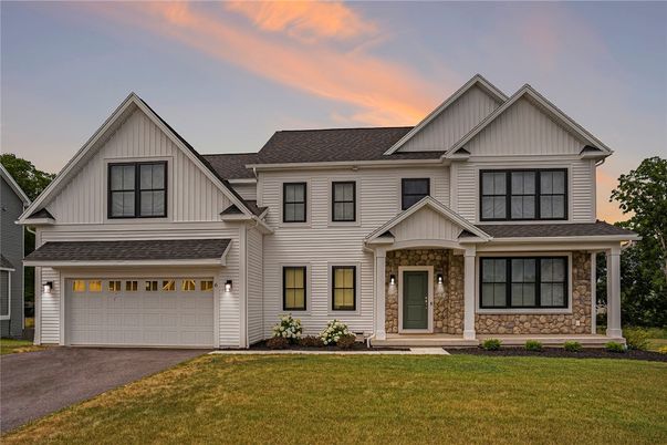Attached, Exterior, Facade, Farmhouse