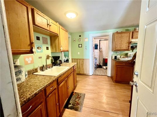 Interior, Kitchen, Wood Texture Flooring