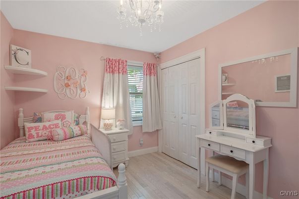 Bedroom, Chandelier, Interior, Wood Texture Flooring