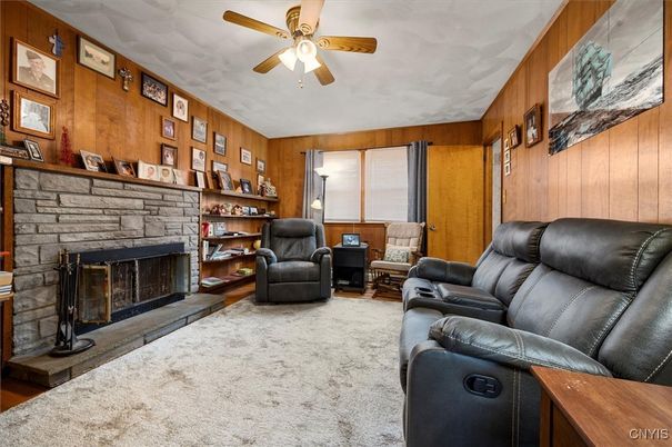 Fireplace, Interior, Living room, Wooden Walls