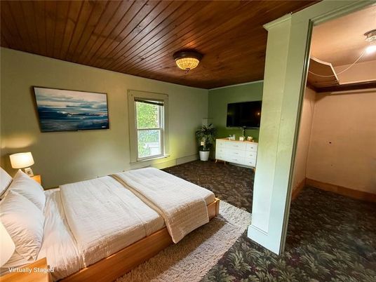 Bedroom, Interior, Wooden Ceilings