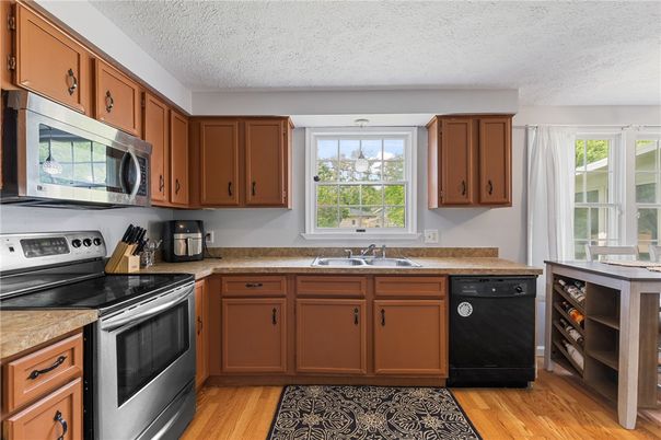 Interior, Kitchen, Wood Texture Flooring