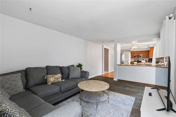 Interior, Kitchen, Living room, Wood Texture Flooring
