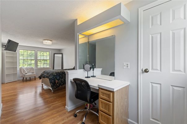 Bedroom, Home Office, Interior, Wood Texture Flooring