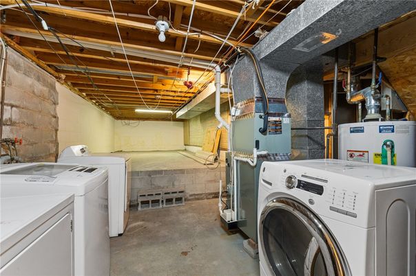 Interior, Stone Walls, Washer, Wooden Beams