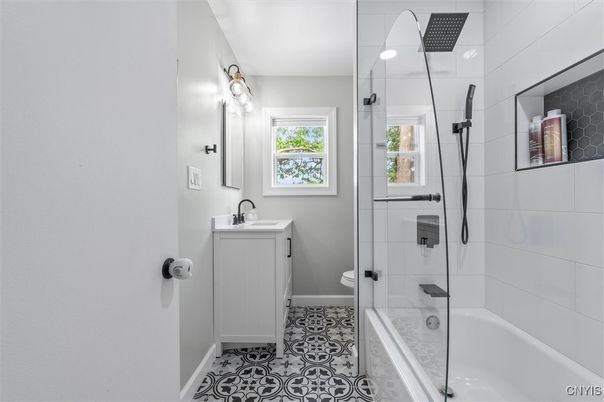 Bathroom, Glass Shower, Interior