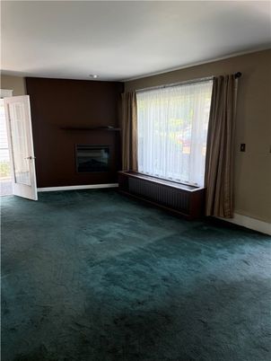 Empty room, Fireplace, Interior