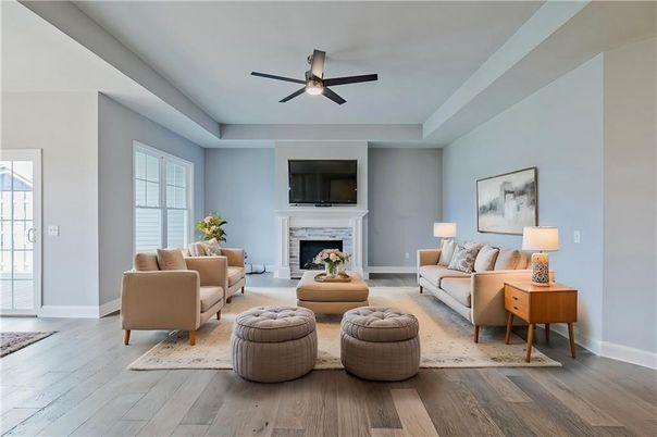 Fireplace, Interior, Living room, Wood Texture Flooring
