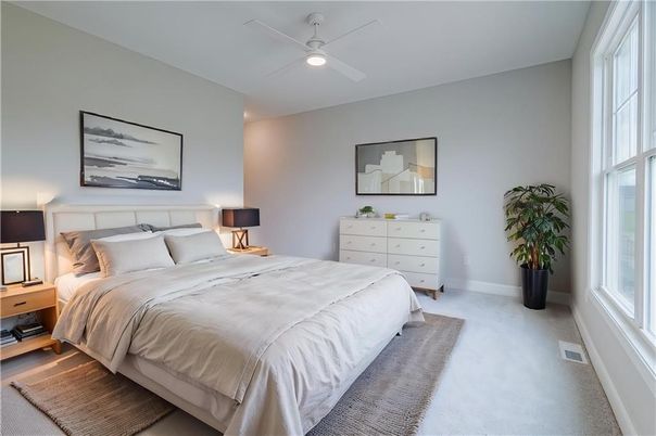 Bedroom, Interior, Recessed Lighting