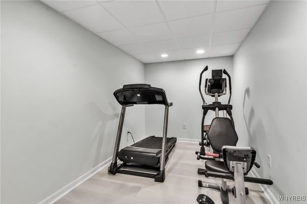 Fitness Equipment, Interior, Recessed Lighting