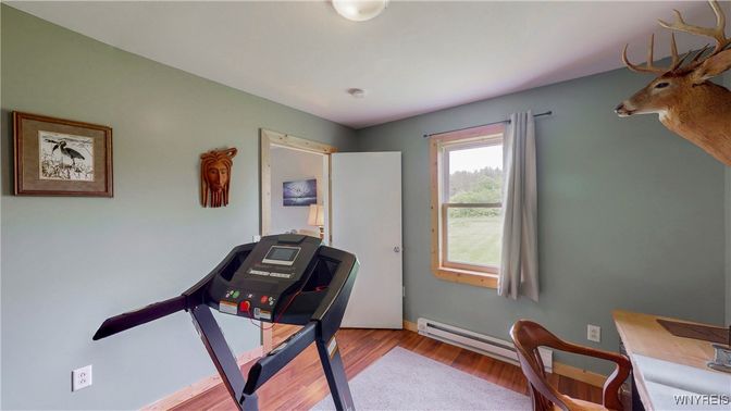 Fitness Equipment, Interior, Wood Texture Flooring