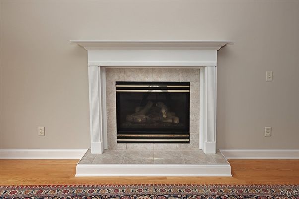 Fireplace, Interior, Wood Texture Flooring