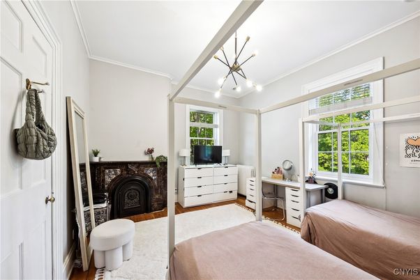 Bedroom, Interior, Pendant Lights