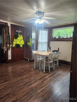 Dining room, Interior, Wood Texture Flooring