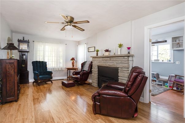 Fireplace, Interior, Wood Texture Flooring