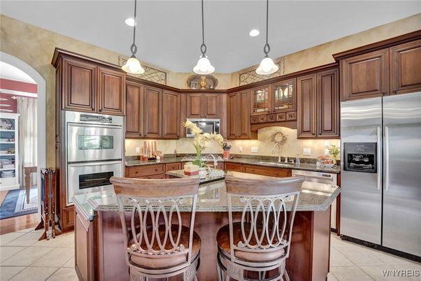 Interior, Kitchen, Pendant Lights, Recessed Lighting, Stainless Steel Appliances