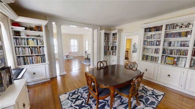 Dining room, Interior, Wood Texture Flooring