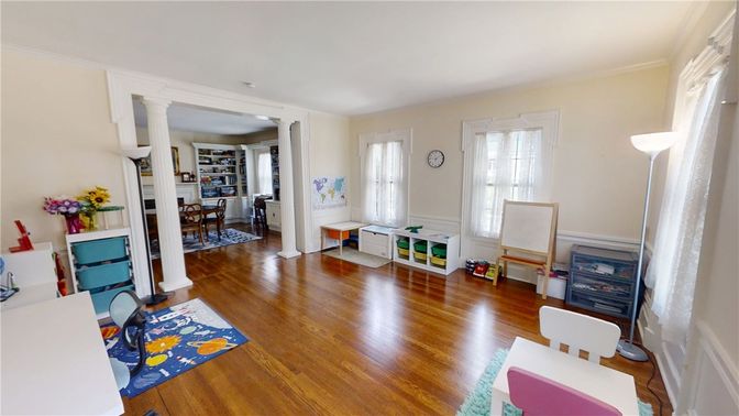 Dining room, Interior, Wood Texture Flooring