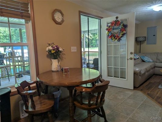 Dining room, Interior, Wood Texture Flooring