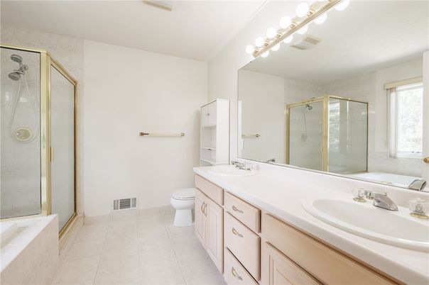 Bathroom, Dual Sink Vanities, Glass Shower, Interior