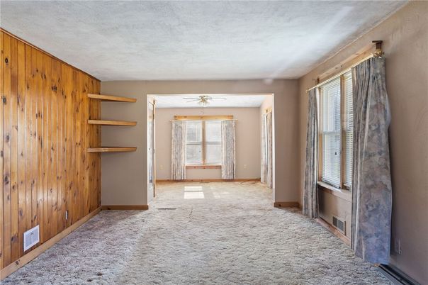 Empty room, Interior, Wooden Walls