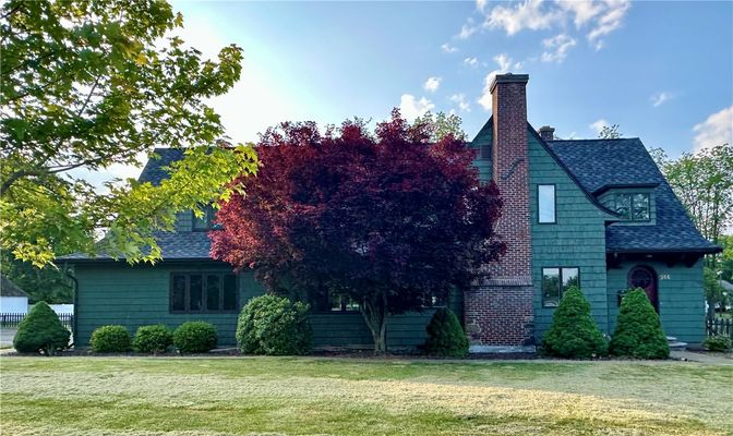 Exterior, Facade, Brick Facade, Tudor Revival