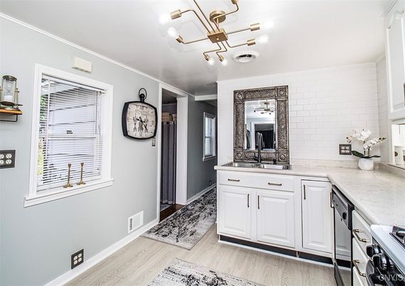 Interior, Kitchen, Wood Texture Flooring