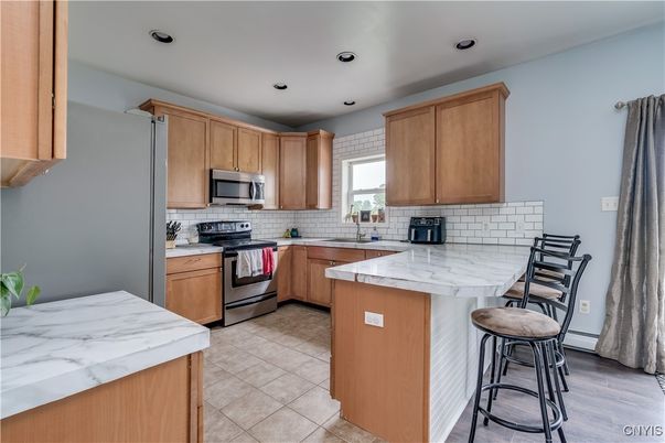 Interior, Kitchen, Recessed Lighting, Stainless Steel Appliances