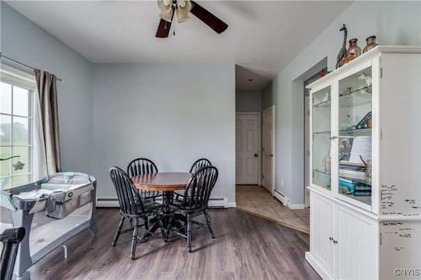 Dining room, Interior, Wood Texture Flooring