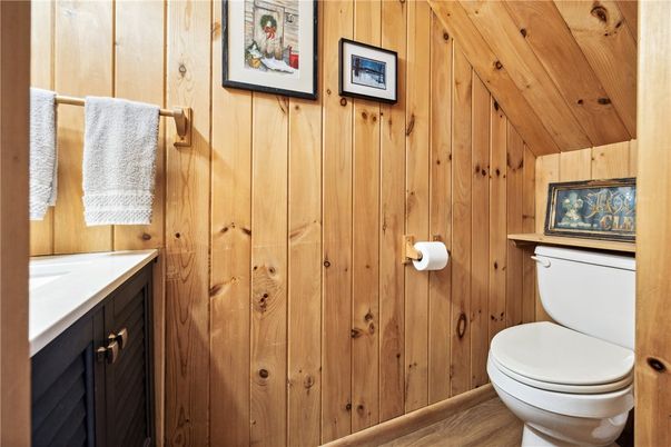 Bathroom, Interior, Wood Texture Flooring, Wooden Walls