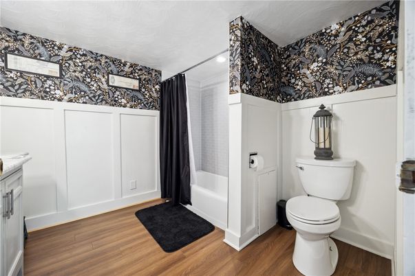 Bathroom, Interior, Wood Texture Flooring