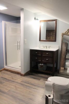 Bathroom, Interior, Wood Texture Flooring