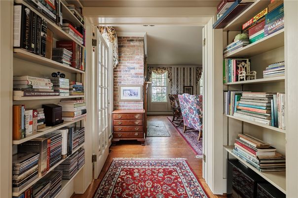Interior, Stone Walls, Wood Texture Flooring
