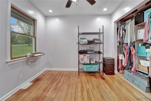 Interior, Recessed Lighting, Walk-in Closets, Wood Texture Flooring