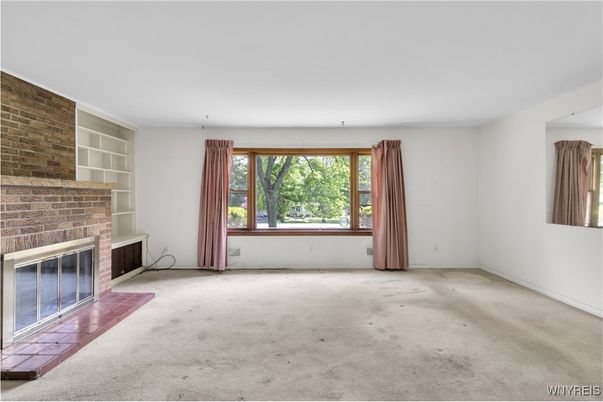 Empty room, Fireplace, Interior, Stone Walls