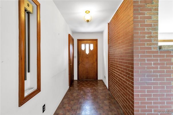 Interior, Stone Walls, Wood Texture Flooring