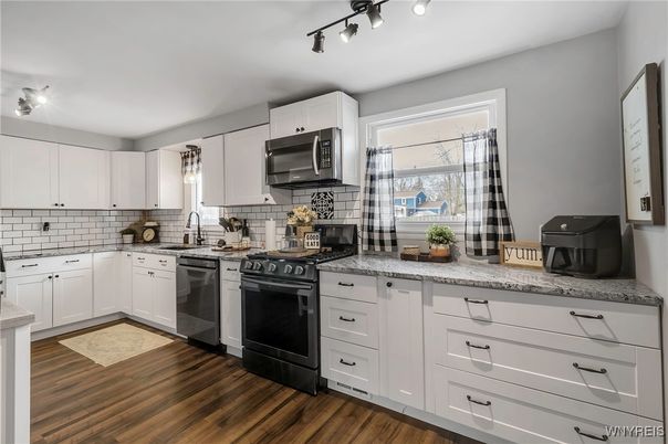 Interior, Kitchen, Wood Texture Flooring