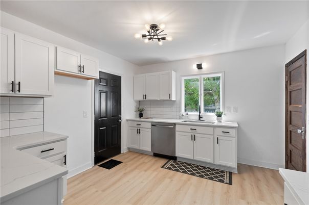 Interior, Kitchen, Wood Texture Flooring