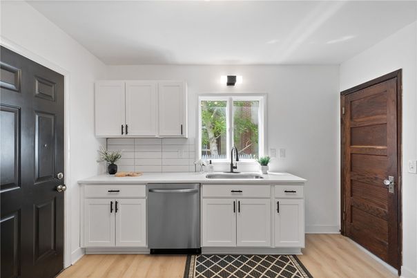Interior, Kitchen, Wood Texture Flooring