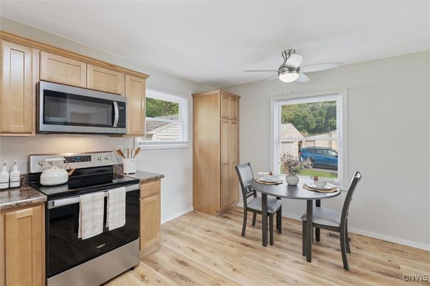 Dining room, Interior, Wood Texture Flooring