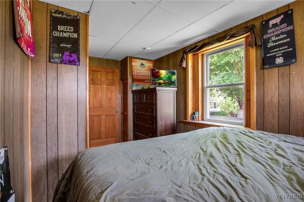 Bedroom, Interior, Wooden Walls