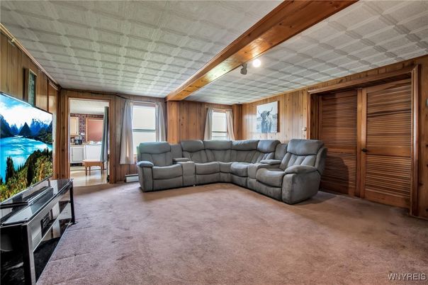 Interior, Living room, Wooden Walls