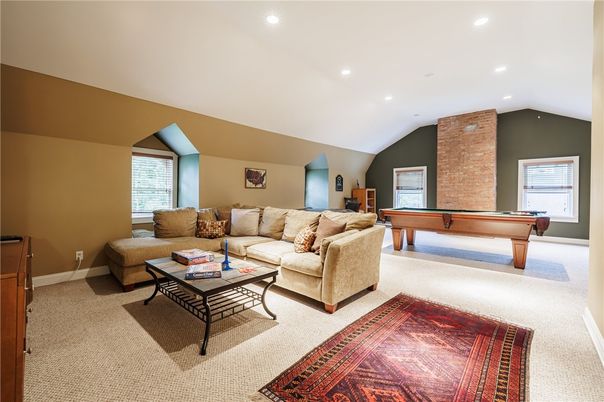 Billiard Table, Game Room, Interior, Living room, Recessed Lighting