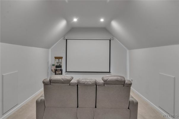 Interior, Projection Screen, Recessed Lighting, Theatre Room