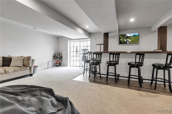 Interior, Recessed Lighting, Wood Texture Flooring