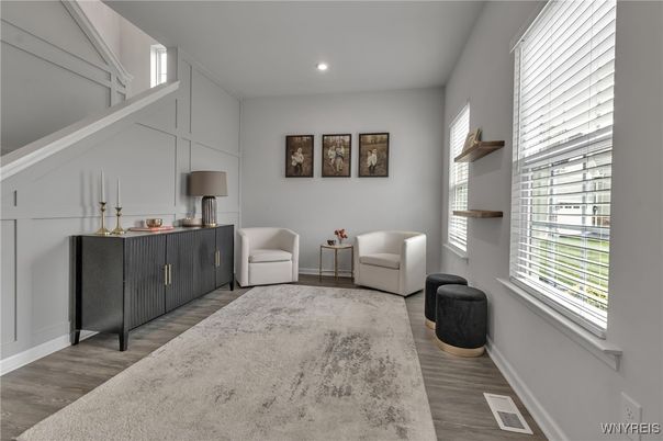 Interior, Recessed Lighting, Wood Texture Flooring