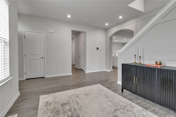 Interior, Recessed Lighting, Wood Texture Flooring