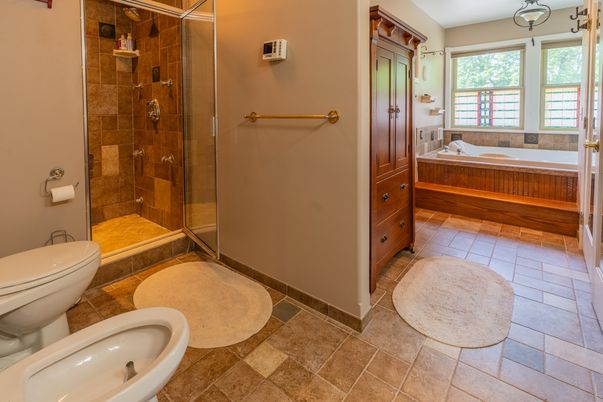 Bathroom, Glass Shower, Interior